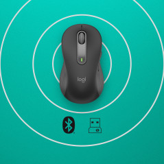 Logitech Signature M650 mouse Ufficio Mancino RF senza fili + Bluetooth Ottico 4000 DPI