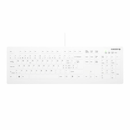 CHERRY AK-C8112 tastiera Medico USB QWERTY Svizzere Bianco