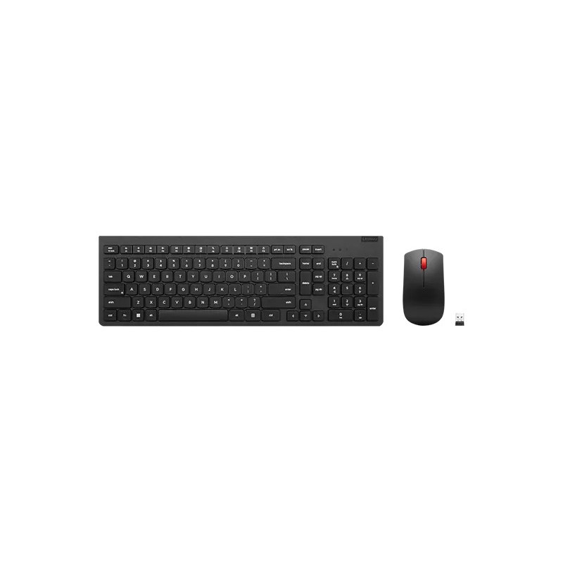 Lenovo 4X31N50745 tastiera Mouse incluso Casa/ufficio RF Wireless QWERTY Inglese UK Nero