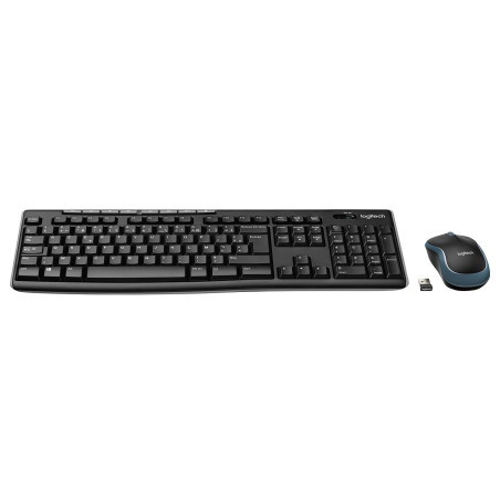 Logitech Wireless Combo MK270 tastiera Mouse incluso Ufficio USB AZERTY Belga Nero