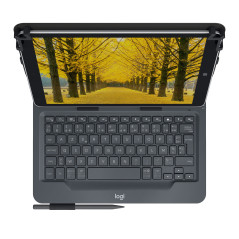 Logitech Universal Folio with integrated keyboard for 9-10 inch tablets AZERTY Francese Bluetooth Nero