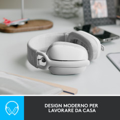 Logitech Zone Vibe 100 Auricolare Wireless A Padiglione Musica e Chiamate Bluetooth Bianco