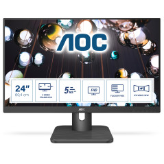 AOC E1 24E1Q Monitor PC 60,5 cm (23.8") 1920 x 1080 Pixel Full HD LED Nero