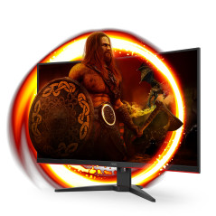 AOC G2 C32G2ZE BK Monitor PC 80 cm (31.5") 1920 x 1080 Pixel Full HD LED Nero, Rosso