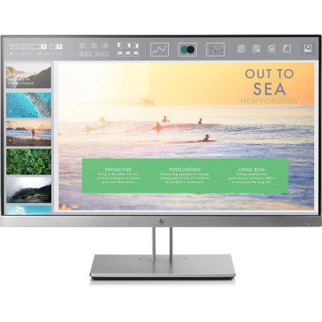 HP EliteDisplay E233 Monitor PC 58,4 cm (23") 1920 x 1080 Pixel Full HD LED Nero, Argento