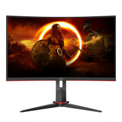 AOC CQ27G2S BK Monitor PC 68,6 cm (27") 2560 x 1440 Pixel Quad HD Nero, Rosso