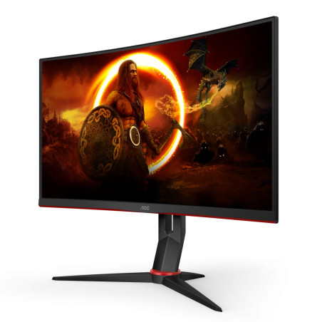 AOC CQ27G2S/BK Monitor PC 68,6 cm (27") 2560 x 1440 Pixel Quad HD Nero, Rosso