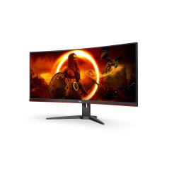 AOC G2 CU34G2XE BK LED display 86,4 cm (34") 3440 x 1440 Pixel Wide Quad HD LCD Nero, Rosso