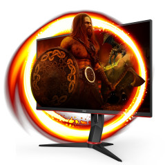 AOC Q27G2S/EU Monitor PC 68,6 cm (27") 2560 x 1440 Pixel Quad HD LED Nero, Rosso