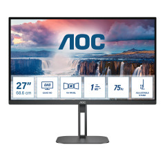 AOC V5 Q27V5N BK Monitor PC 68,6 cm (27") 2560 x 1440 Pixel Quad HD LED Nero