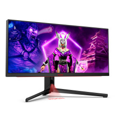 AOC AGON PRO AG344UXM Monitor PC 86,4 cm (34") 3440 x 1440 Pixel UltraWide Quad HD LED Nero, Rosso