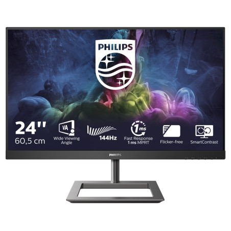 Philips E Line 242E1GAJ/00 LED display 60,5 cm (23.8") 1920 x 1080 Pixel Full HD LCD Nero, Cromo