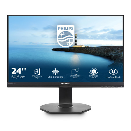 Philips B Line Monitor LCD FHD con dock USB-C 241B7QUPBEB/00