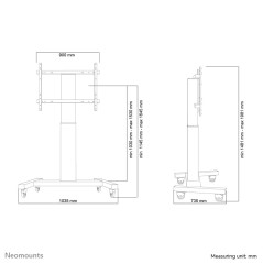 Neomounts Mobiletto portatile per TV