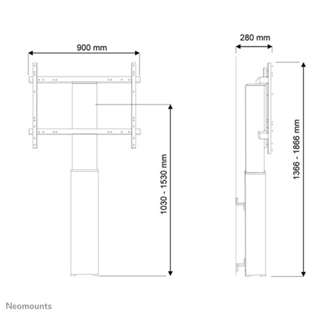 Neomounts Mobiletto portatile per TV