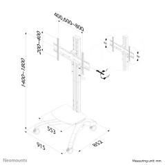 Neomounts Mobiletto portatile per TV