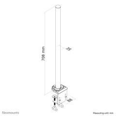 Neomounts Tubo telescopico da scrivania