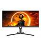 AOC G3 U34G3XM/EU LED display 86,4 cm (34") 3440 x 1440 Pixel UltraWide Quad HD Nero, Rosso