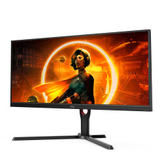 AOC G3 U34G3XM EU LED display 86,4 cm (34") 3440 x 1440 Pixel UltraWide Quad HD Nero, Rosso