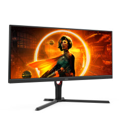 AOC G3 U34G3XM EU LED display 86,4 cm (34") 3440 x 1440 Pixel UltraWide Quad HD Nero, Rosso