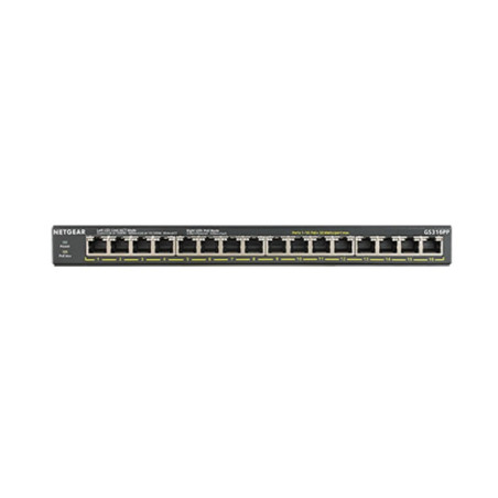 NETGEAR GS316PP Non gestito Gigabit Ethernet (10/100/1000) Supporto Power over Ethernet (PoE) Nero