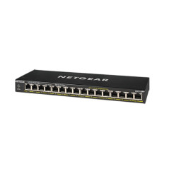 NETGEAR GS316PP Non gestito Gigabit Ethernet (10 100 1000) Supporto Power over Ethernet (PoE) Nero