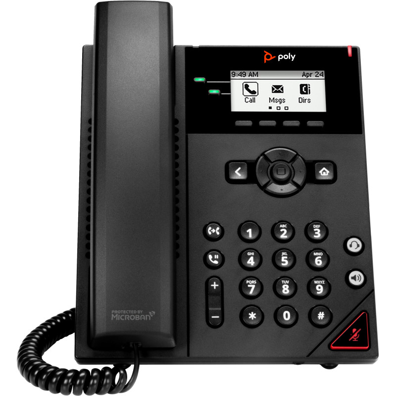 POLY Telefono IP VVX 150 a 2 linee abilitato per PoE