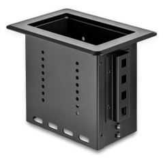 StarTech.com BEZ4MOD organizer per cavi Scrivania Scatola portacavi Nero 1 pz