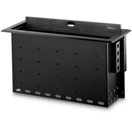 StarTech.com BOX4MODULE organizer per cavi Scrivania Scatola portacavi Nero 1 pz