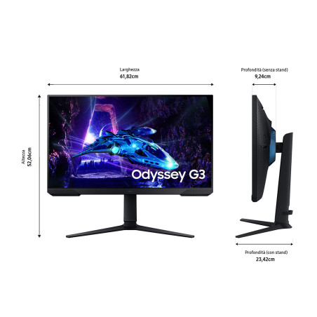 Samsung Odyssey G3 Monitor Gaming - G30D da 27'' Full HD