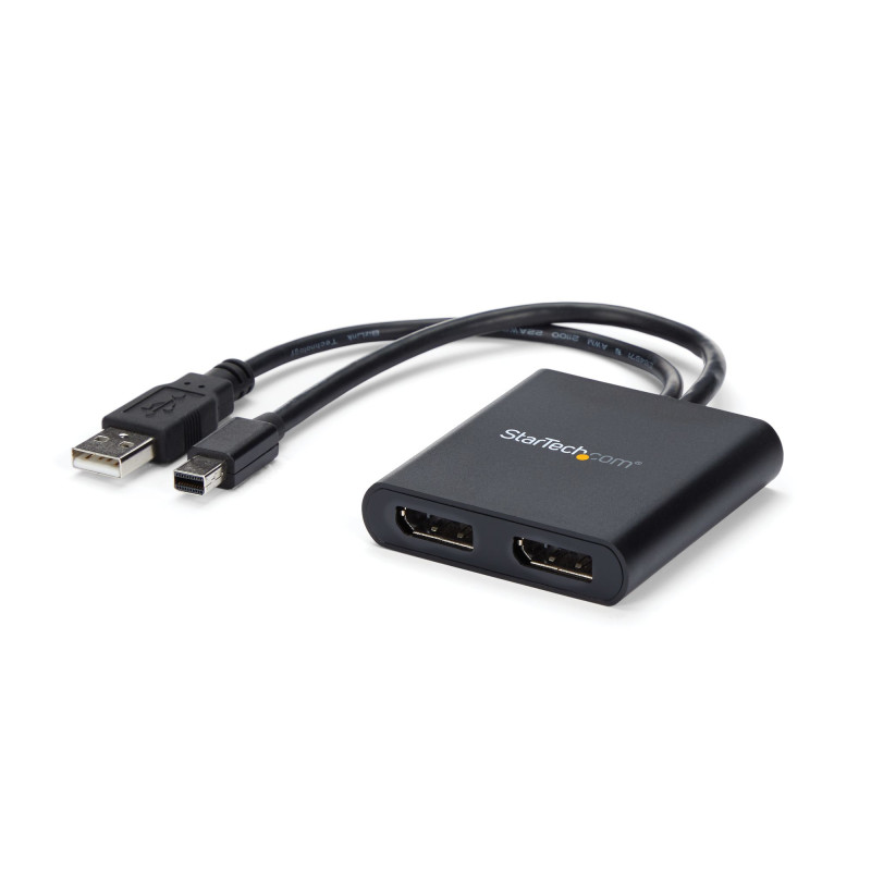 StarTech.com Adattatore multi monitor a 2 porte - MST Hub Mini DisplayPort a 2x DisplayPort - Doppio monitor 4K 30Hz - Video