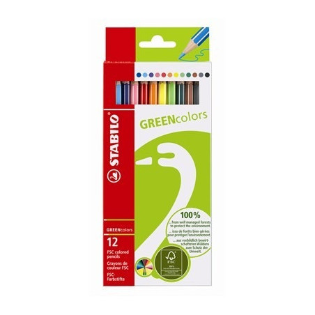 STABILO GREENcolors Farbstifte Multicolore 12 pz