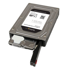 StarTech.com Box esterno adattatore per dischi rigidi SATA da 2,5" a 3,5" in alluminio con altezza massima SSD   HDD di 12,5 mm