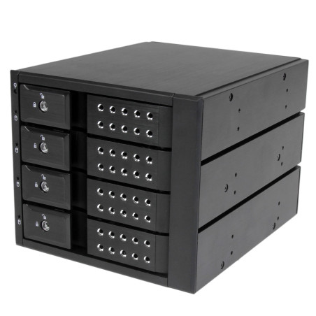 StarTech.com Sistema Backplane mobile per rack hot-swap portatili a 4 bay alloggiamenti per HDD SAS II / SATA III 3,5" - 6 Gbps