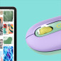 Logitech POP Mouse Wireless con Emoji personalizzabili, Tecnologia SilentTouch, Precisione e Velocità, Design Compatto,