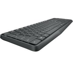 Logitech MK235 Wireless Keyboard and Mouse Combo tastiera Mouse incluso Universale RF Wireless Greco Grigio