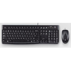 Logitech Desktop MK120 tastiera Mouse incluso USB QWERTY Portoghese Nero