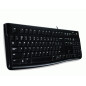 Logitech K120 Corded Keyboard tastiera Universale USB QWERTY Nordic Nero