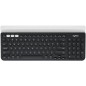 Logitech K780 Multi-Device Wireless Keyboard tastiera Universale RF senza fili + Bluetooth QWERTY Russo Grigio, Bianco