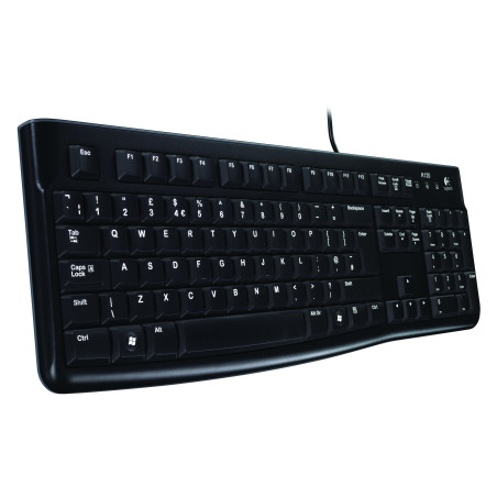 Logitech K120 Corded Keyboard tastiera USB QWERTZ Svizzere Nero