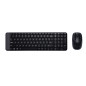 Logitech Wireless Combo MK220 tastiera Mouse incluso Ufficio RF Wireless QWERTY US International Nero