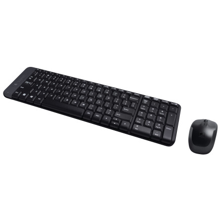 Logitech Wireless Combo MK220 tastiera Mouse incluso Ufficio RF Wireless QWERTY US International Nero