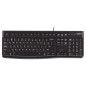 Logitech K120 Corded Keyboard tastiera Ufficio USB QWERTY US International Nero