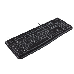 Logitech K120 Corded Keyboard tastiera Ufficio USB AZERTY Belga Nero