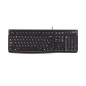 Logitech K120 Corded Keyboard tastiera Universale USB AZERTY Francese Nero