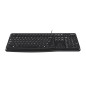 Logitech K120 Corded Keyboard tastiera Universale USB AZERTY Francese Nero