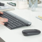 Logitech MK470 tastiera Mouse incluso Universale RF Wireless QWERTZ Svizzere Grafite