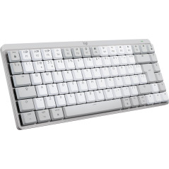 Logitech MX Mini Mechanical for Mac tastiera Ufficio Bluetooth QWERTY Inglese US Grigio, Bianco