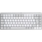 Logitech MX Mini Mechanical for Mac tastiera Ufficio Bluetooth QWERTY Danese, Finlandese, Norvegese, Svedese Grigio, Bianco