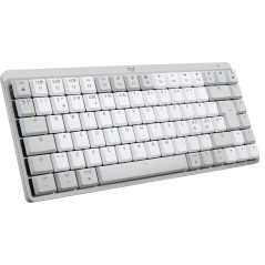 Logitech MX Mini Mechanical for Mac tastiera Ufficio Bluetooth QWERTY Danese, Finlandese, Norvegese, Svedese Grigio, Bianco